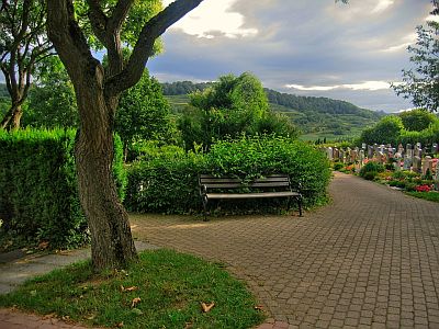 Sprechstunde auf dem Friedhof