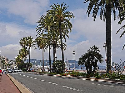 Die Promenade des Anglais in Nizza