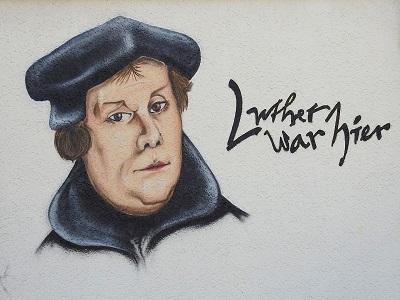 Martin Luther an Hauswand