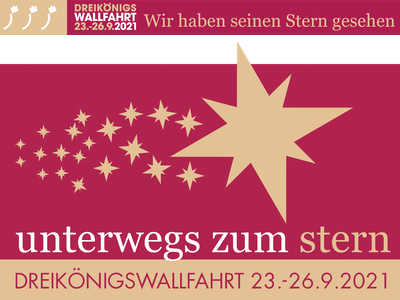 Logo Dreikönigswallfahrt 2021, Montage: KIP Logo Dreikönigswallfahrt 2021, Montage: KIP