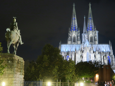 Kölner Dom, vom Rhein gesehen, Foto: KIP