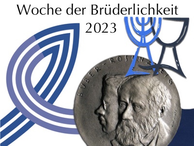 Logo der Gesellschaft für christlich jüdische Zusammenarbeit, Buber-Rosenzweig-Medaille, Collage KiP