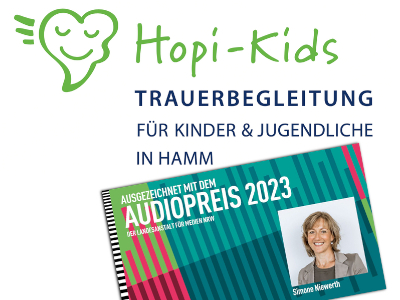 Logo Hopi-Kids / LfM-Preisverleihung für die Serie „Kinder trauern anders“ von Simone Niewerth für Radio Lippe Welle Hamm Logo Hopi-Kids / LfM-Preisverleihung für die Serie „Kinder trauern anders“ von Simone Niewerth für Radio Lippe Welle Hamm