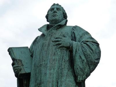 Luther-Statue in Magdeburg