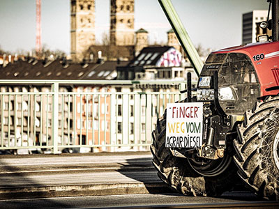 Bauernproteste in Deutschland. Für die Rücknahme von Subventionsstreichungen. Für mehr Respekt. Foto: (c) Pixabay